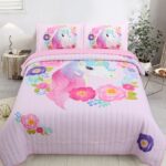 Children Digital Printed Bedspreads A09 Unicorn Kids Quilt 3pcs Bedding Set