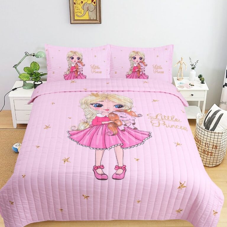 Children Digital Printed Bedspreads A07 Bronded Girl