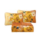 Digital Printed Bespreads A04Adult Romantic Rose Super Soft Polyester Quilt | 160g Imitation Silk Ultrasonic Bedspread