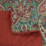 Digital Printed Bespreads A02 Adult Bohemian Paisley Super soft Polyester Quilt | 160g Imitation Silk Ultrasonic Bedspread
