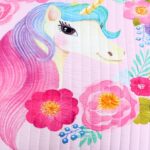 Children Digital Printed Bedspreads A09 Unicorn Kids Quilt 3pcs Bedding Set