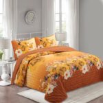 Digital Printed Bespreads A04Adult Romantic Rose Super Soft Polyester Quilt | 160g Imitation Silk Ultrasonic Bedspread